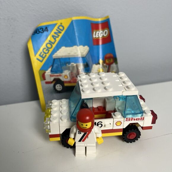 LEGO Legoland 6634 Stock Car with Driver Schell w/Instructions No Box - Picture 1 of 8